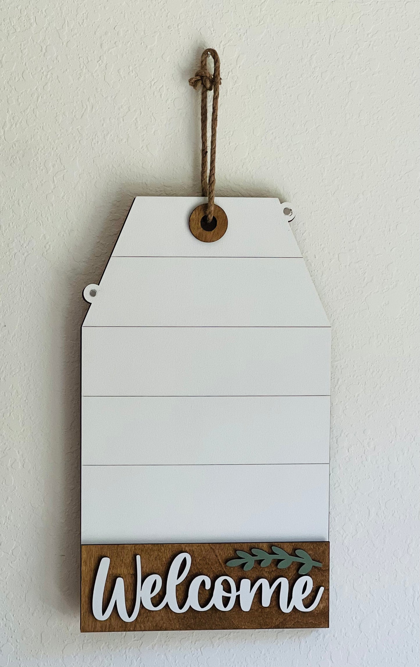 Door/Wall Sign Welcome Tag Interchangeable Base