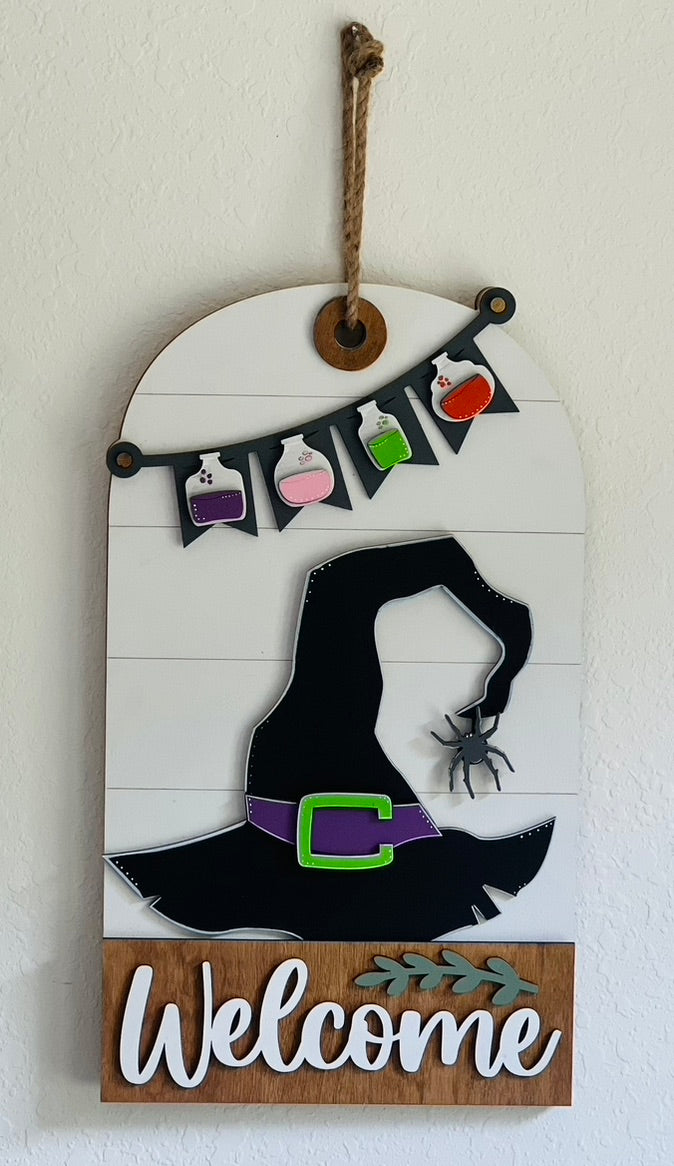 Door/Wall Sign Interchangeable Insert - Witch Hat