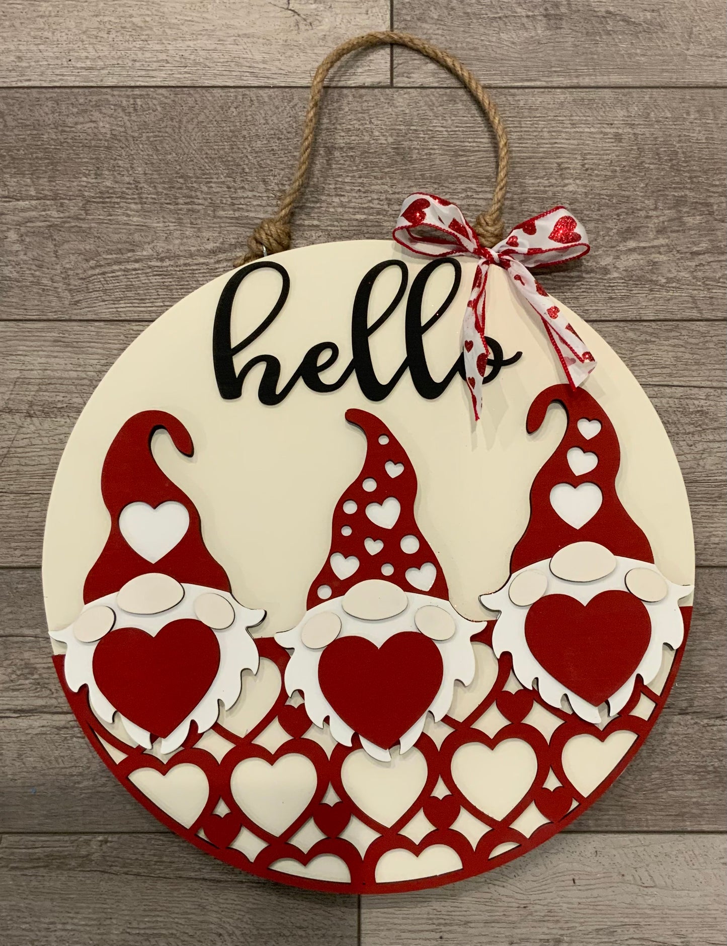 Three Gnomes Valentine Hello