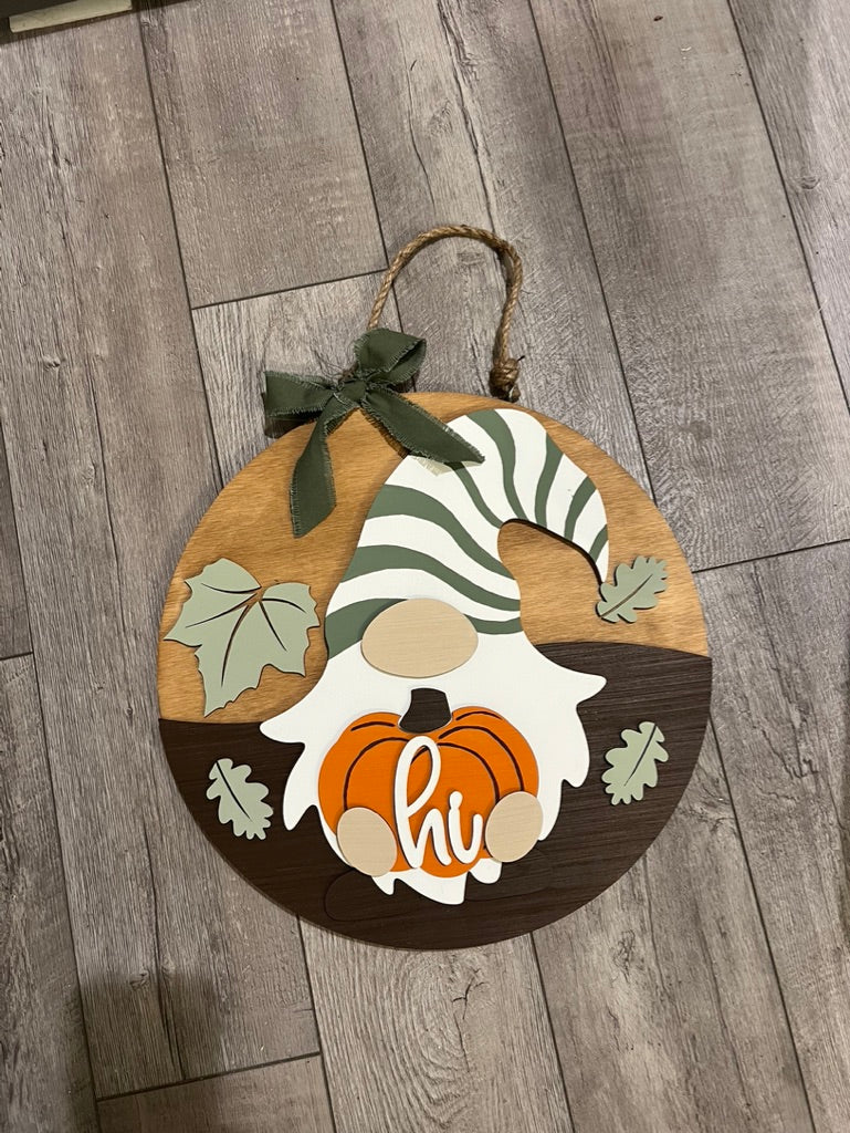 Fall Gnome Hi pumpkin