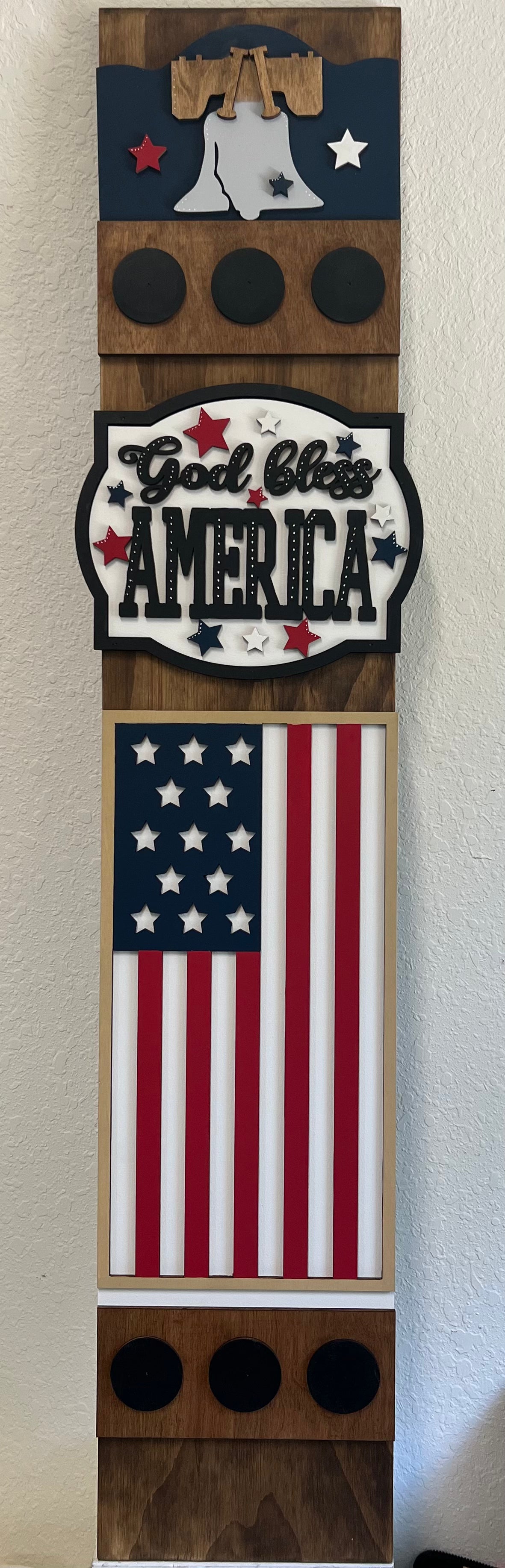 Patriotic Porch Leaner Interchangeable