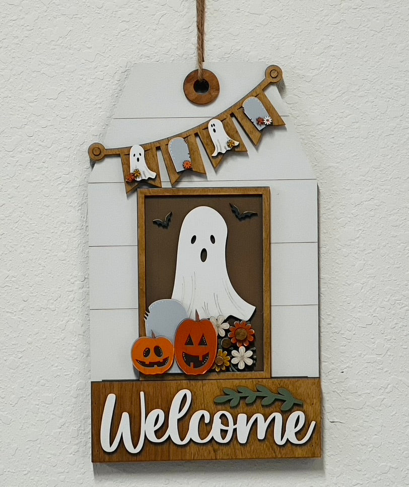 Door/Wall Sign Interchangeable Insert - Ghost BOO
