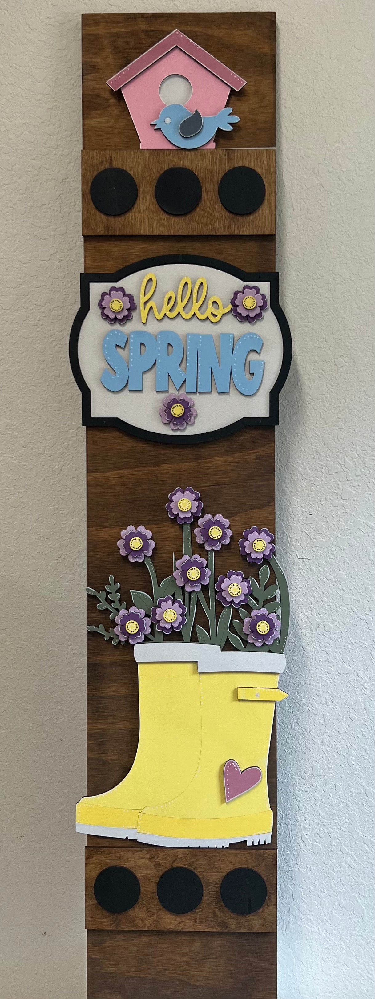 Spring Boots Porch Leaner Interchangeable