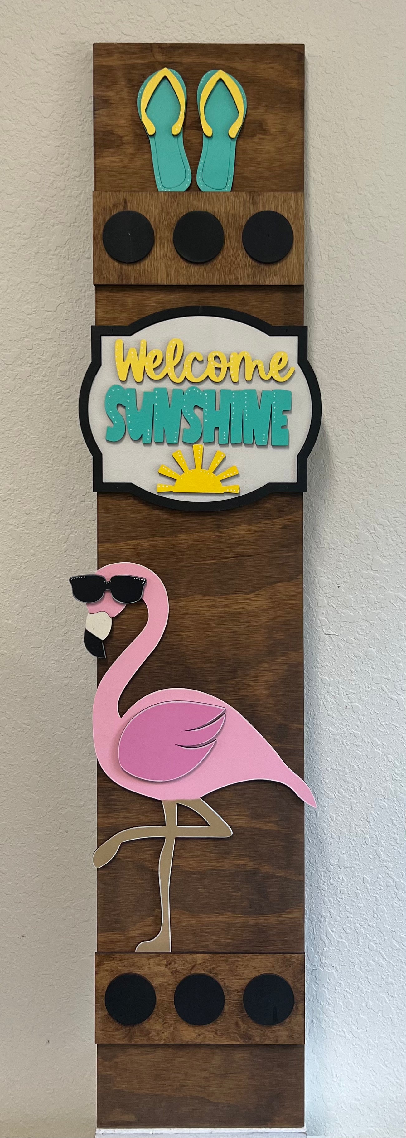 Flamingo Porch Leaner Interchangeable