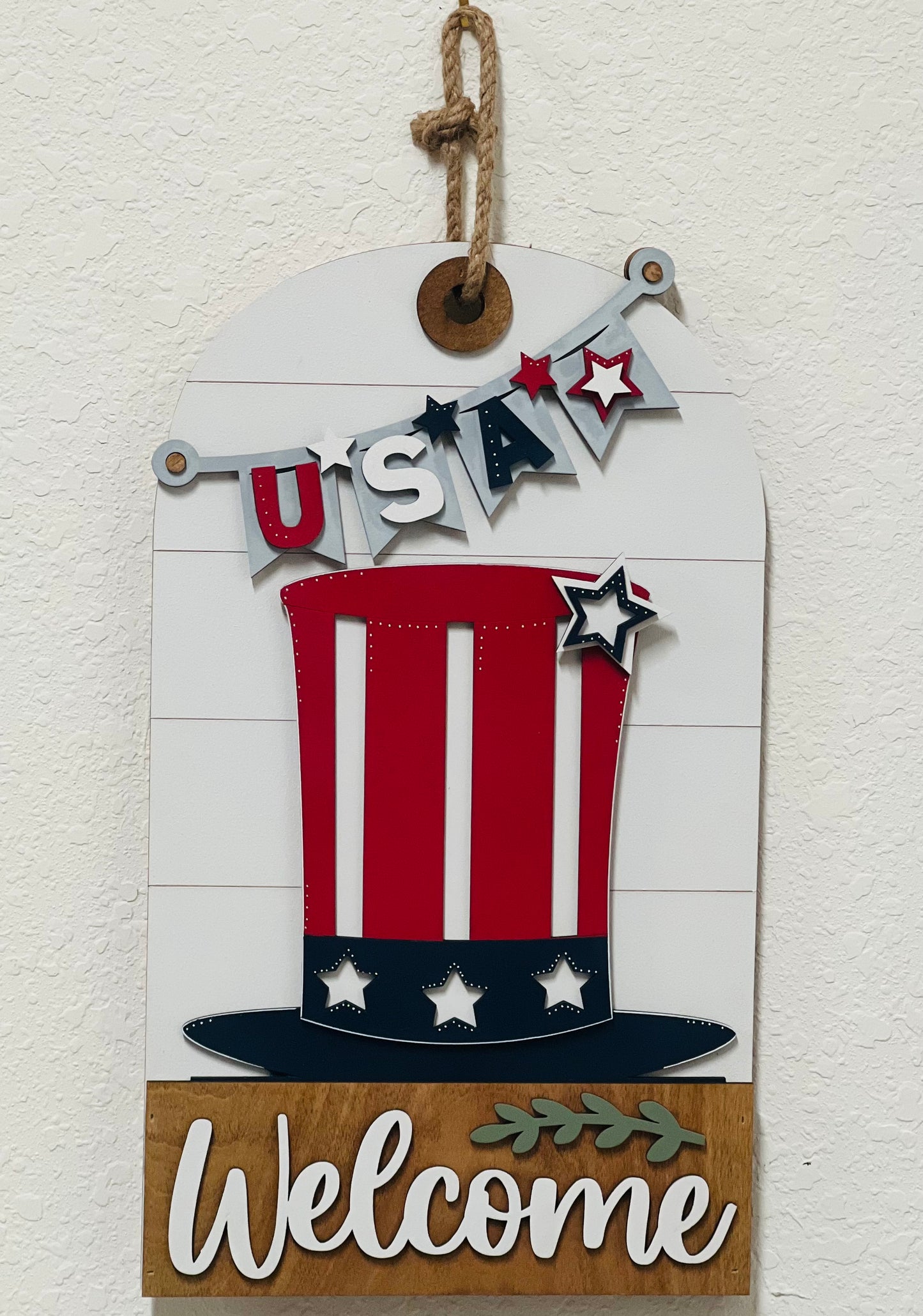 Door/Wall Sign Interchangeable Insert - U.S.A. Uncle Sam Hat