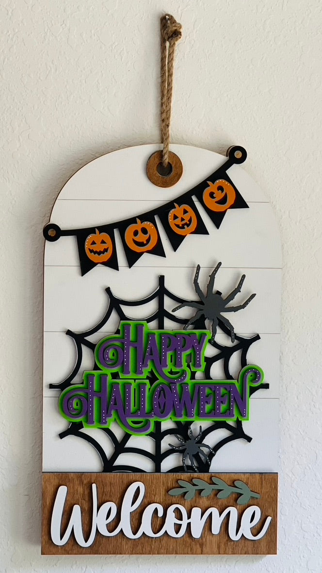 Door/Wall Sign Interchangeable Insert - Happy Haloween
