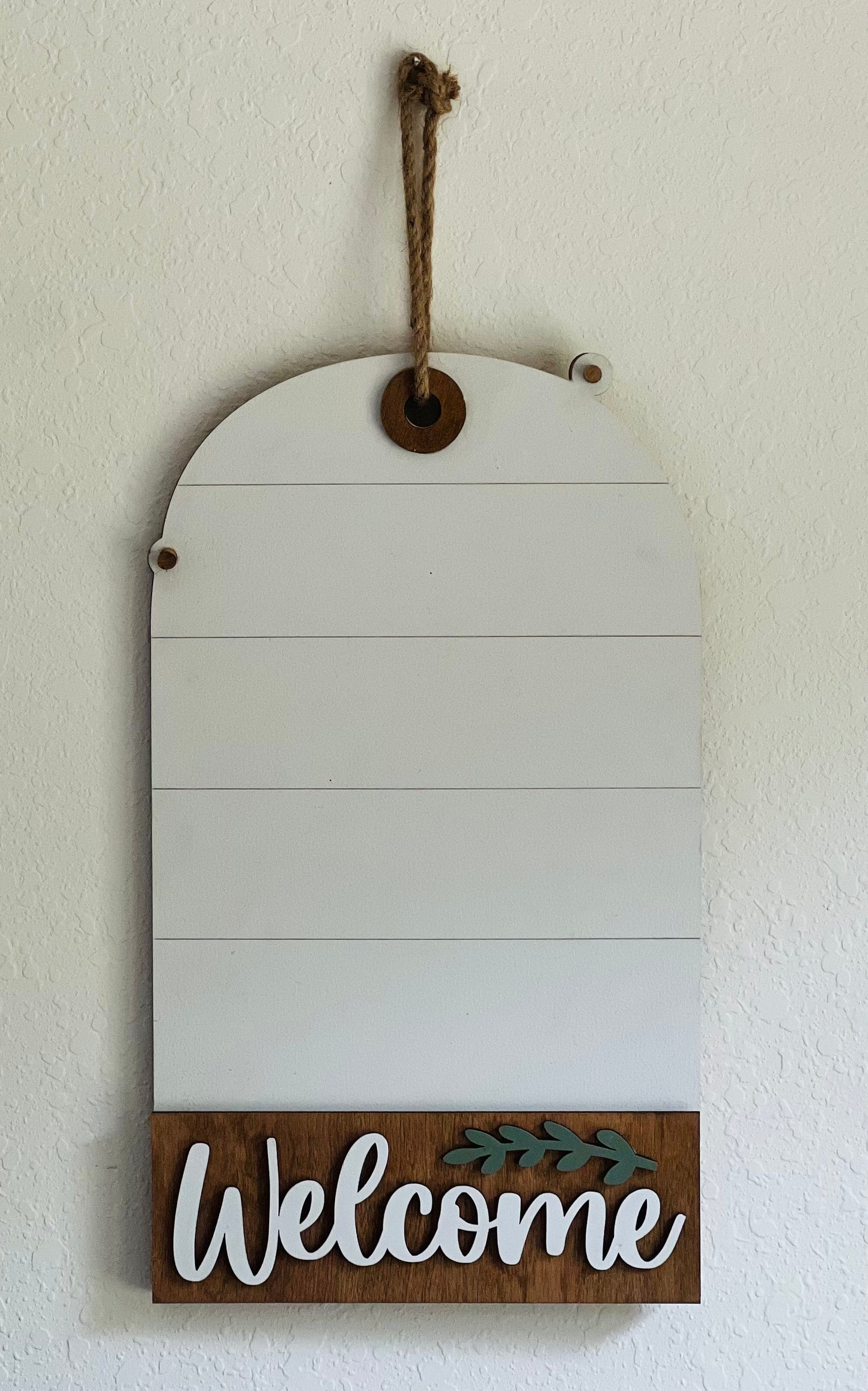 Door/Wall Sign Welcome Arched Interchangeable Base