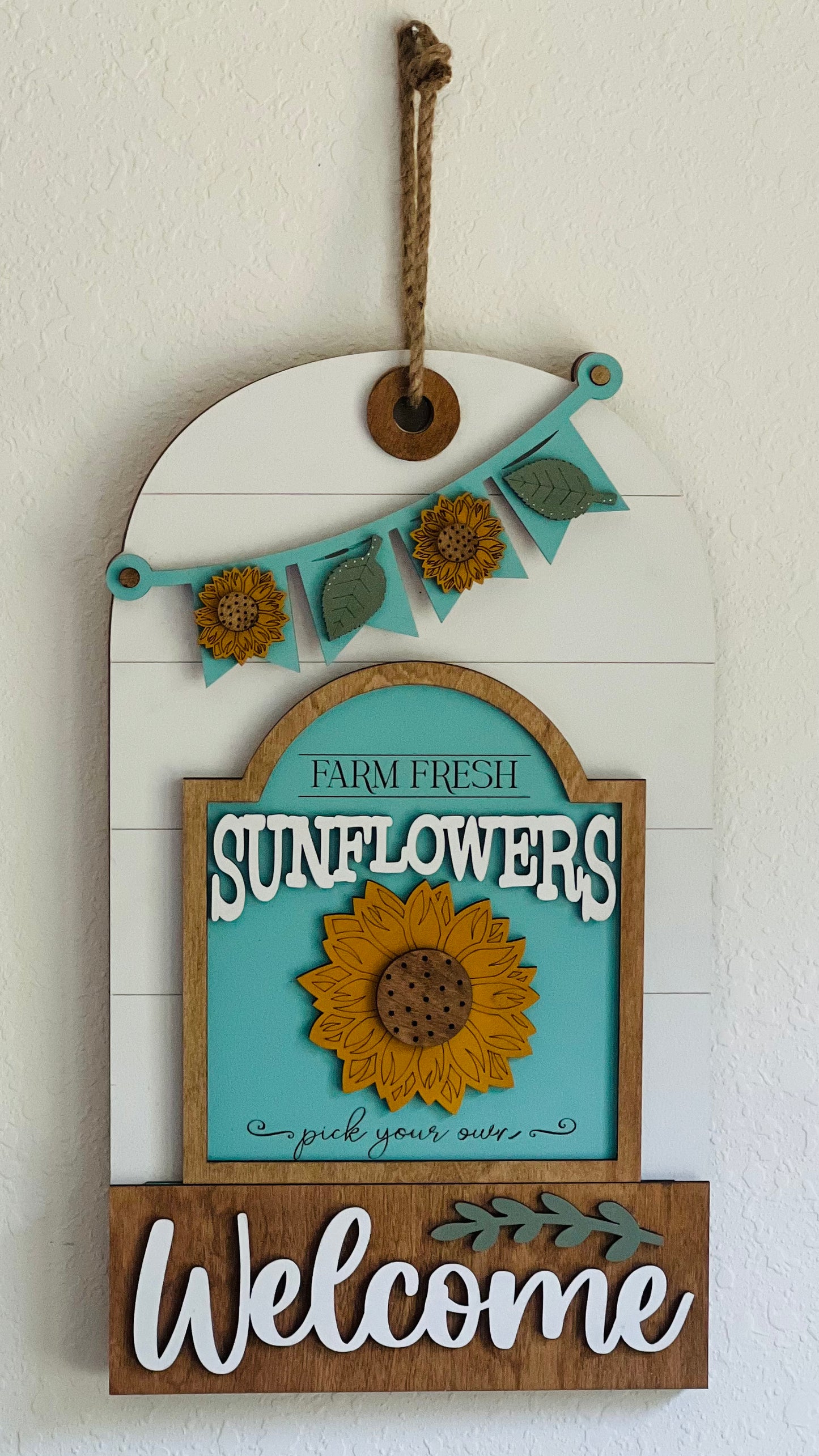 Door/Wall Sign Interchangeable Insert - Sunflowers