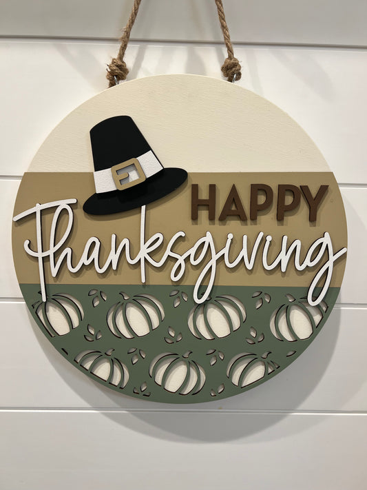 Happy Thanksgiving Pilgrim Hat