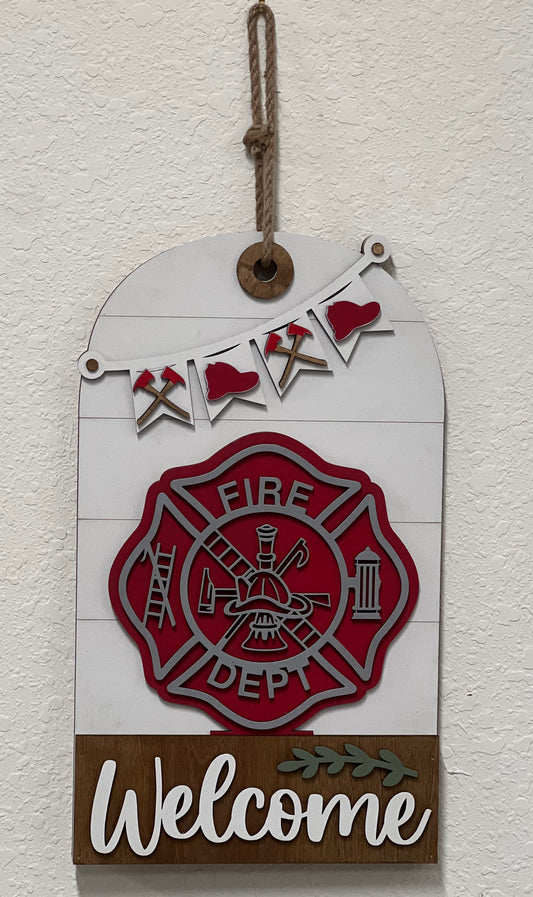 Door/Wall Sign Interchangeable Insert - Firefighter