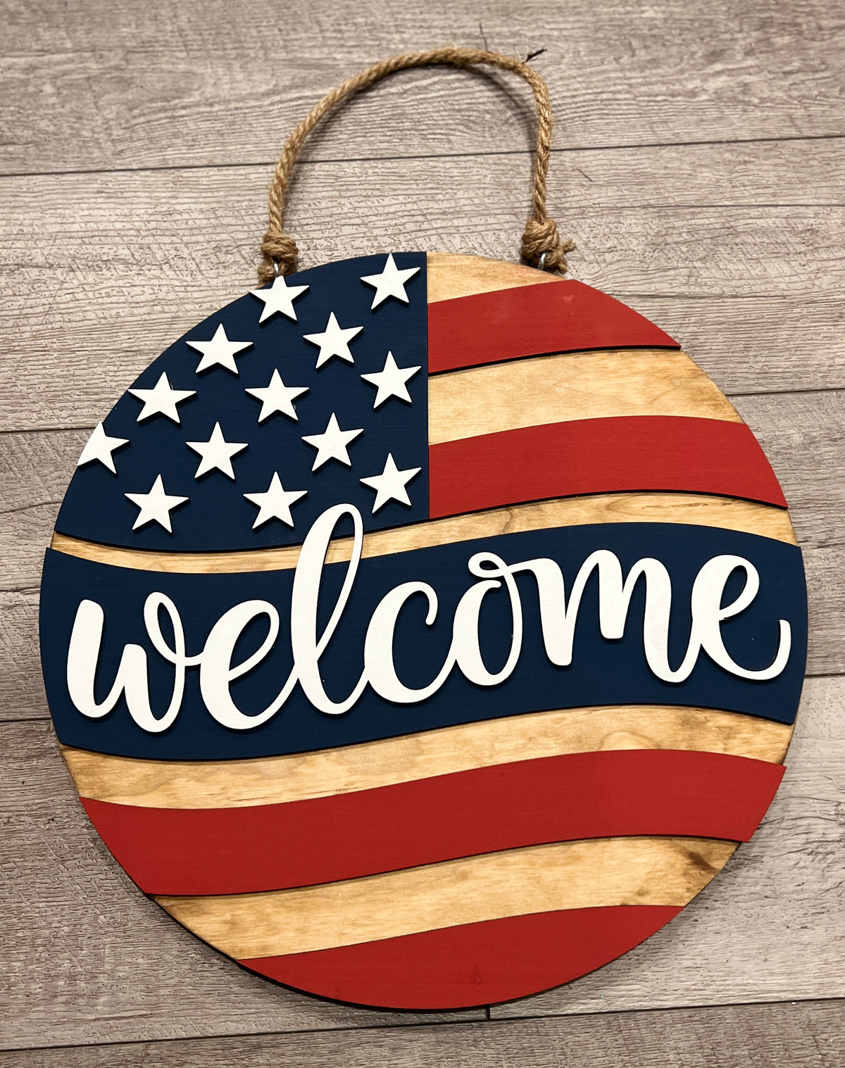 Wavy Stars and Stripes – Old Nag Sign Co.