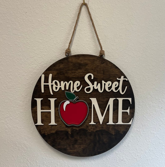 Home Sweet Home Round Interchangeable Sign