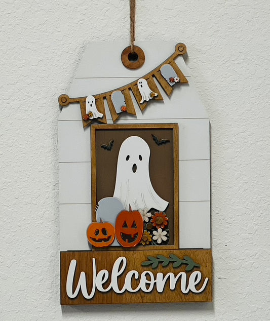 Door/Wall Sign Interchangeable Insert - Ghost BOO