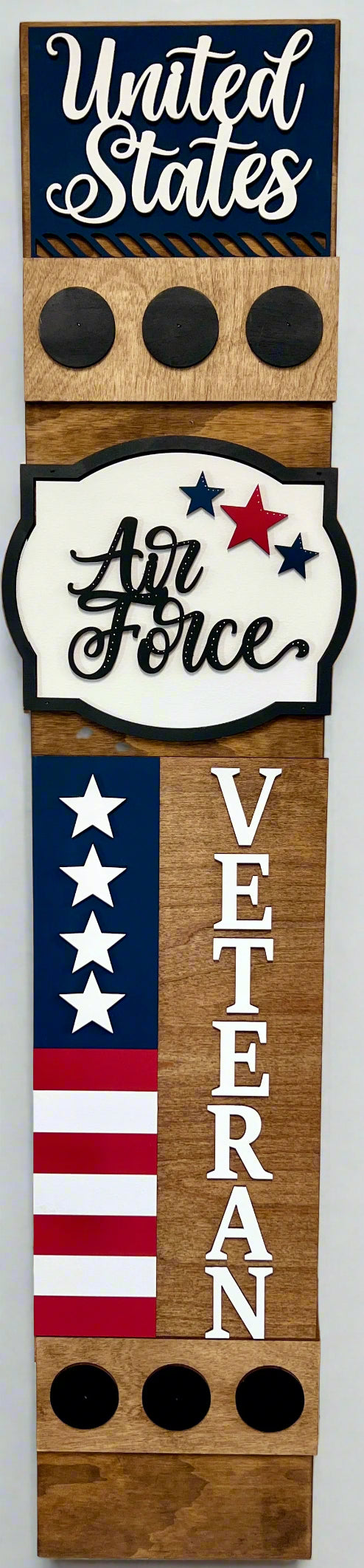 Veteran Porch Leaner Interchangeable