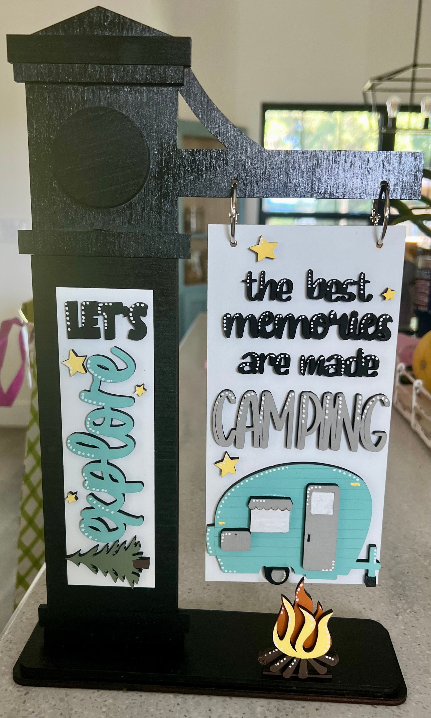 Camping Interchangeable Post Sign