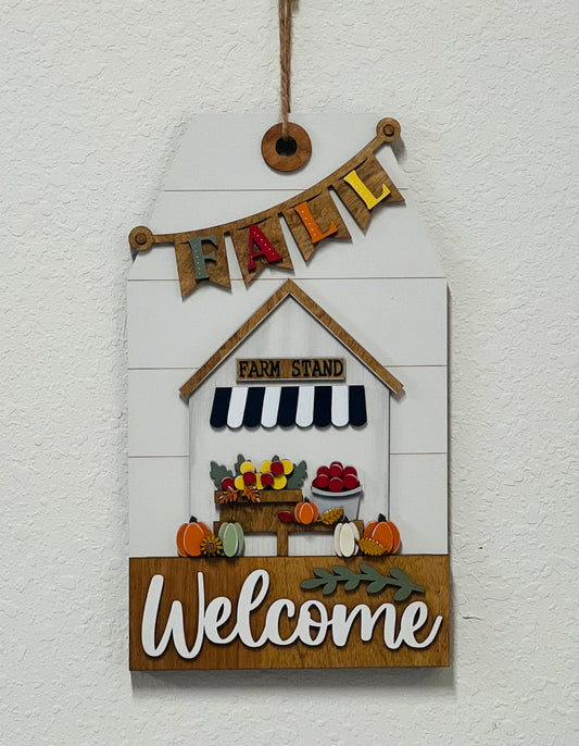Door/Wall Sign Interchangeable Insert -Fall Farm Stand
