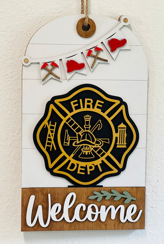 Door/Wall Sign Interchangeable Insert - Firefighter