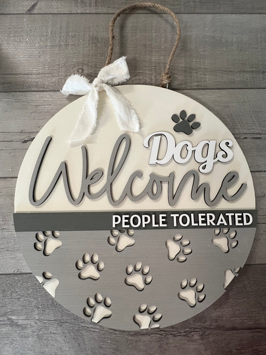 Dogs Welcome People tolerated