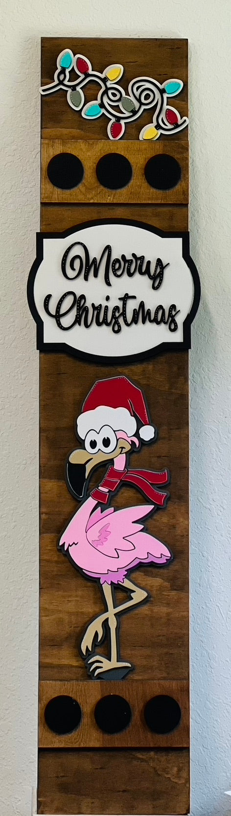 Merry Flamingo Christmas
