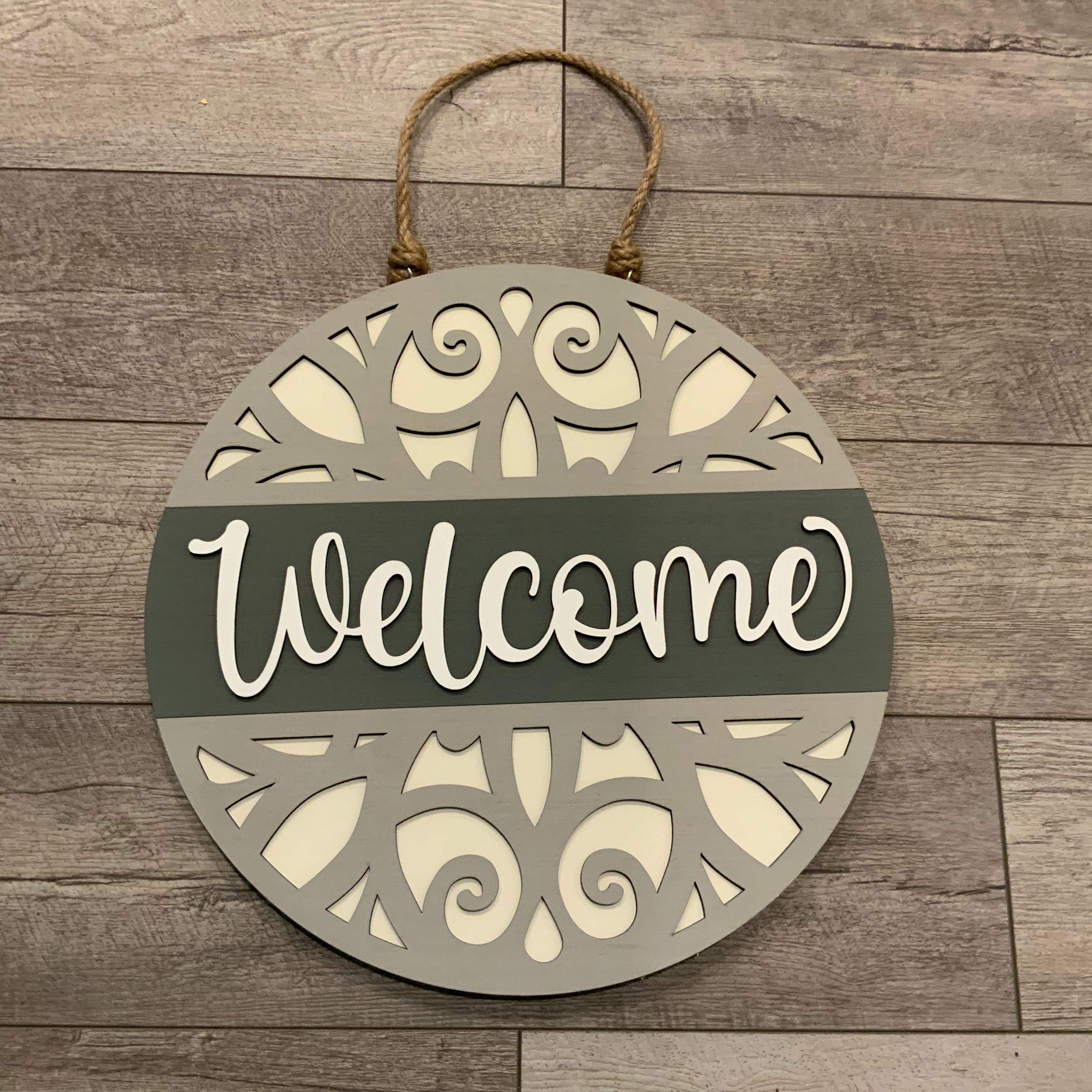 Welcome Scroll pattern – Old Nag Sign Co.