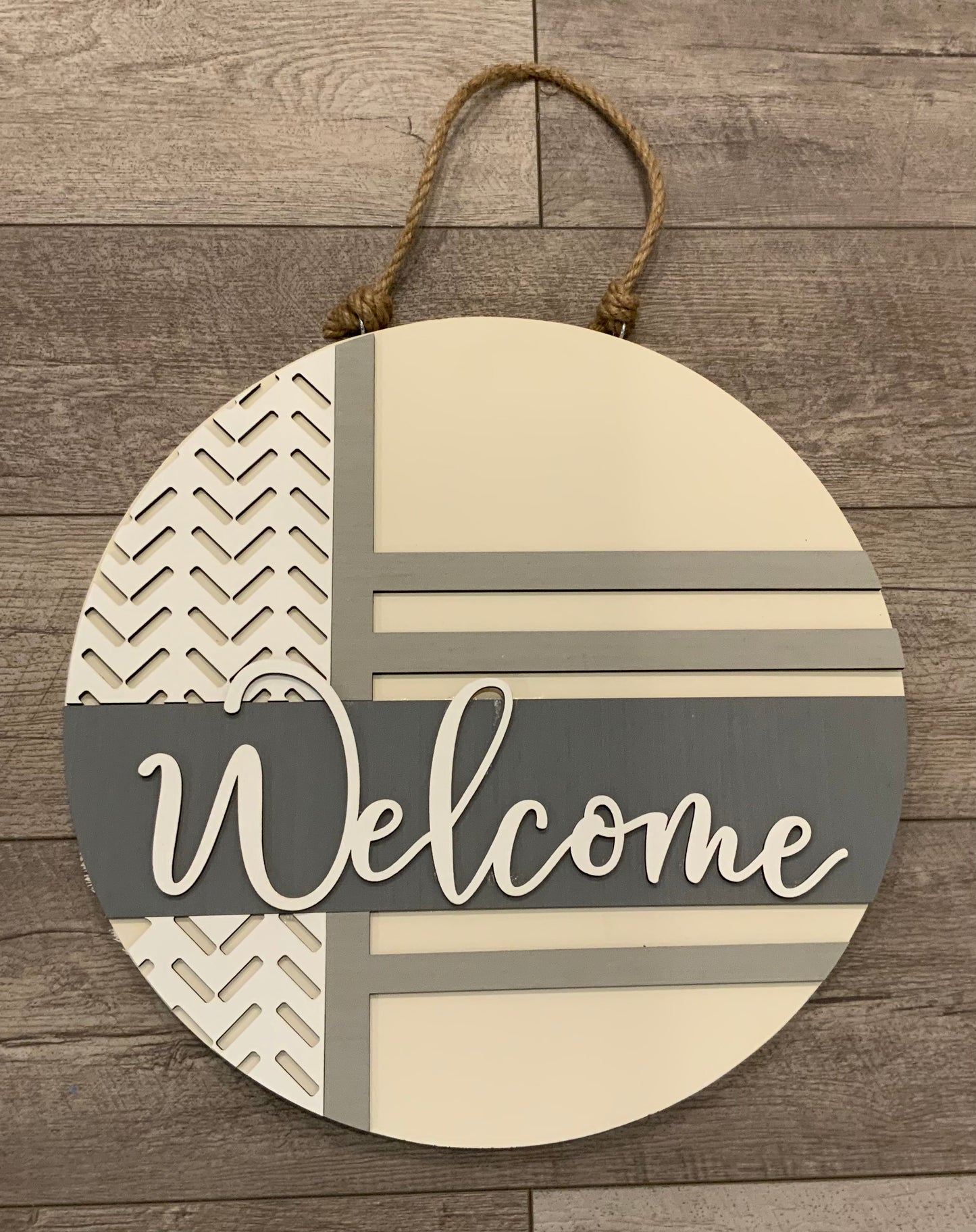 Welcome Chevron Modern pattern